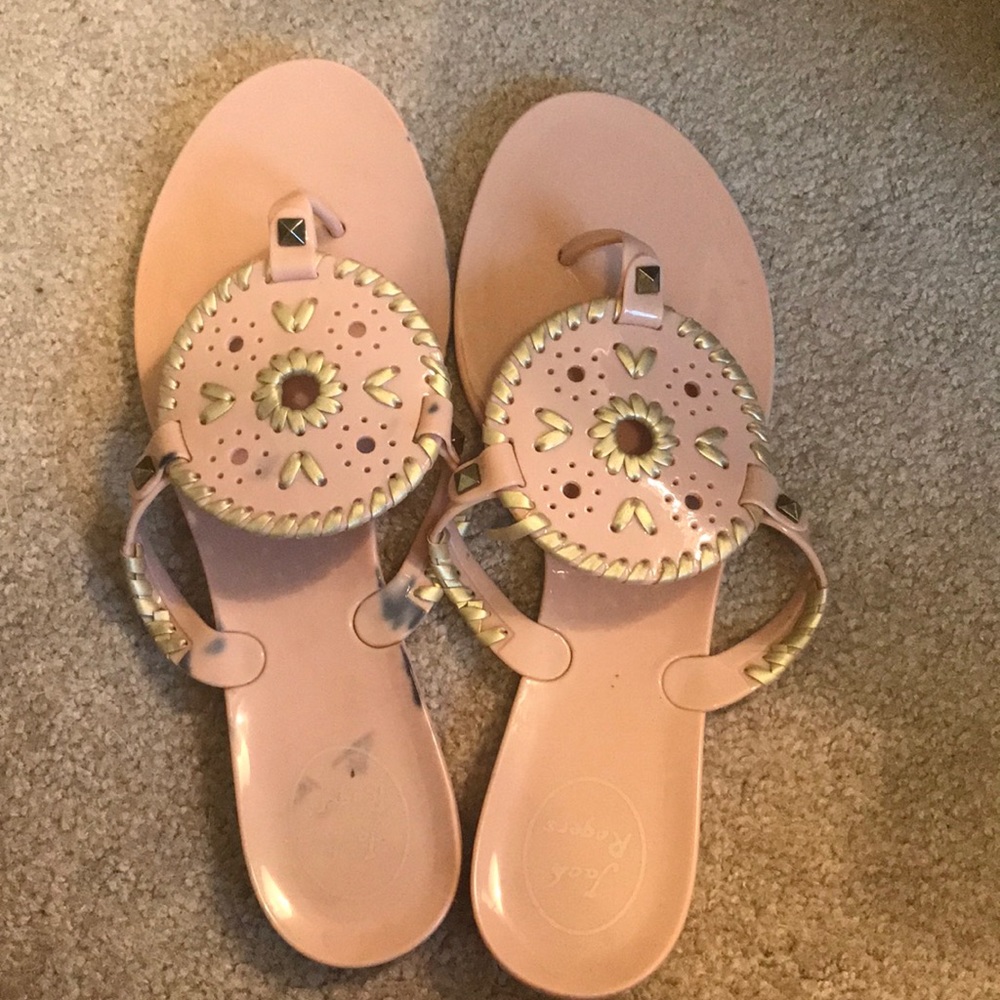 Jack Rogers Georgica Jelly Sandal in Blush